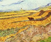 Enclosed Field With Ploughman Vincent Van Gogh